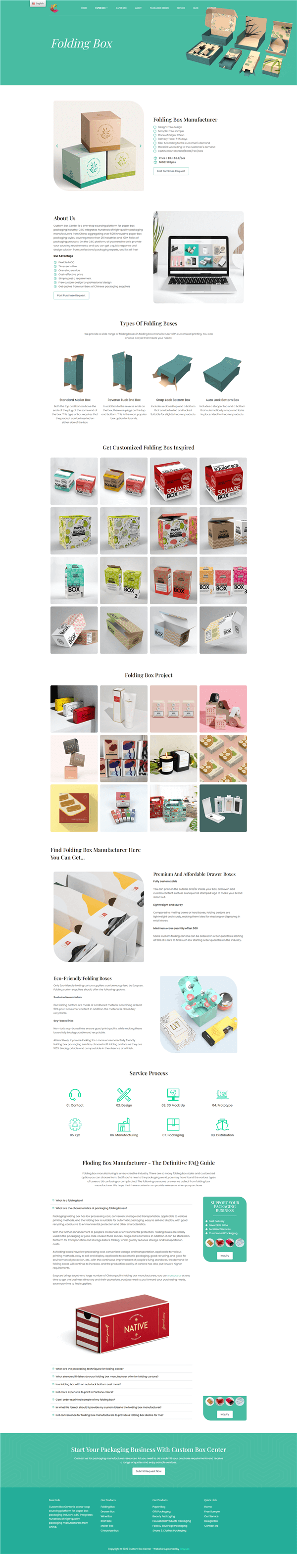 landing page